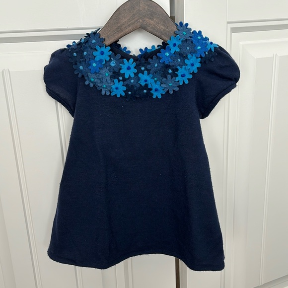 Isabel Garreton Baby’s Felted Flower A-Line Dress - Picture 1 of 10